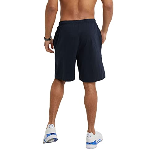 Champion mens 9" Everyday Cotton With Pockets novelty shorts, Navy-407q88, Medium US image 2