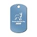 Bernese Mountain Dog Mom Engraved Keychain/GI Tag Mister Petlife Berner Light Blue