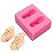 Stampi per torta 3D carino scarpe da bambino prua in silicone stampi torta in silicone incolla in pasta di cioccolato argilla caramella stampo fondente torta decorating strumenti strumenti di gelatina