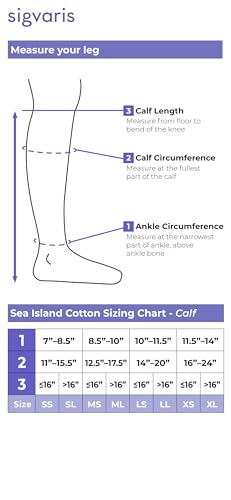 Image of SIGVARIS Women's SEA Island Cotton 151 Knee-High Compression Socks 15-20mmHg - Black - A (Small)