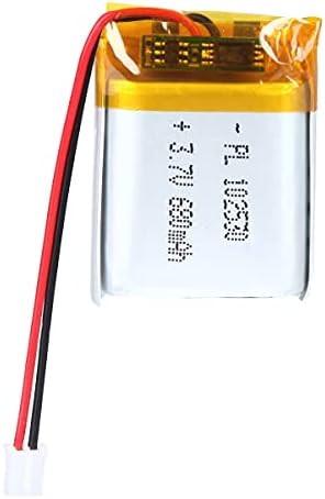 3.7V 680mAh 102530 Lipo Battery Rechargeable Lithium Polymer ion Battery Pack with JST Connector