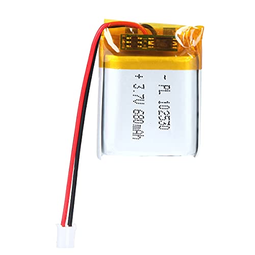 3.7V 680Mah 102530 Lipo Battery Rechargeable Lithium Polymer Ion Battery Pack With Jst Connector #TOP2