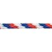 Weaver Leather Poly Lead Rope Blue/Red/White, 5/8 x 10'