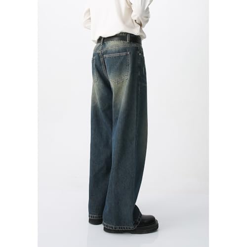 Men's Denim Jeans Relaxed Vintage American Casual Weekend Daily Commuter Lounge Pants for Men4