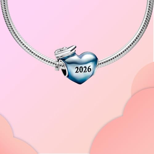 Image of LUXILLA Love You Best Friend Grandma Wife Heart Charm 925 Sterling Silver Charms Fit for Bracelets Necklace Jewelry Gift for Women