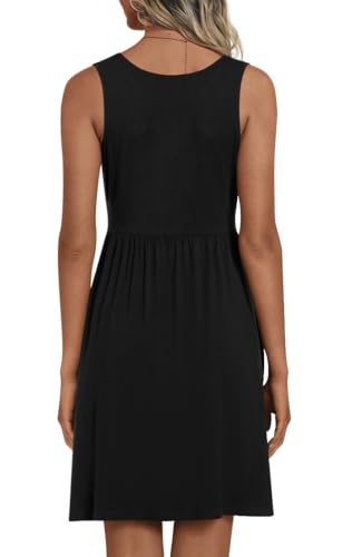 Image of CATHY 2026 Womens Casual Dress Summer Sleeveless Dresses V Neck Wrap Sexy Sundress with Pockets S-2XL