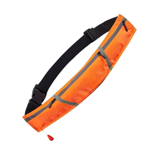 Cinturón de flotación para adultos: dispositivo de flotación para salvar vidas, ayuda de natación inflable | Cinturón de natación reflectante para ejercicios de agua profunda, kayak, canoa, rafting
