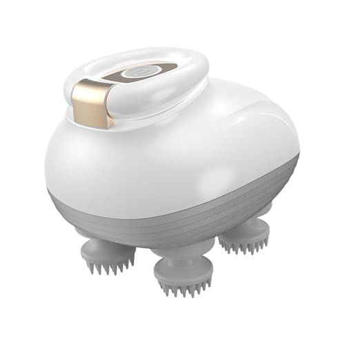 Massaggiatore elettrico per capelli, artigli per massaggio della testa, dispositivo per massaggio del cuoio capelluto, strumento multifunzione per la testa con 4 artigli da massaggio, massaggiatore