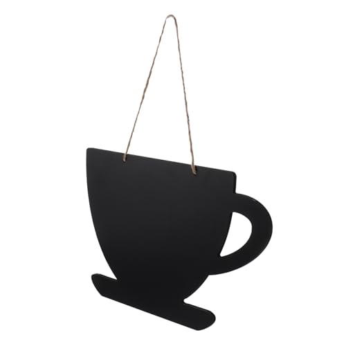 Happyyami 1pc Hanging Blackboard Message Board Ornament Wooden Chalkboard Decor for Weddings Crafts Party Favors and Restaurant Displays