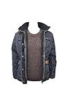 Sandwich matelassé, 100 % polyester + doublure 100 % polaire polyester, coupe ajustée, plusieurs poches, poids léger, fermeture éclair latérale, languettes réglables à la taille