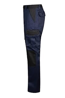 Velilla 103020B; Pantaloni Bicolore Multitasche; Colore Blu Navy e Nero; Taglie Europee 42; Taglie Italiane 46