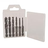 Metrisches Gewindebohrer-Set, HSS-beschichtet, M3-M10, Nitrid, schwarz, zum Bohren von Gewindeschneiden in Holz, Kunststoff, Aluminium und Weichmetall, 6 Stück
