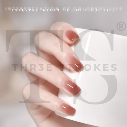 Image of THR3E STROKES Gel Nail Polish Set - 6 Colors Gel Polish Glitter Gel Polish Sparkle Nail Polish Gel Manicure DIY Salon Nail Art Gifts (LUXE, 7.5ML)