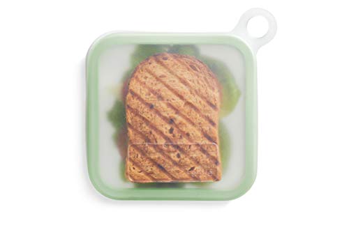 Lékué Funda para sandwich, pan de molde, silicona platino Verde, Estándar