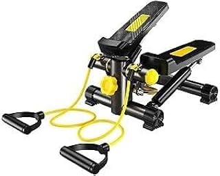 Steppers for Exercise, Mini Stair Stepper with Res Mini Indoor Stair Stepper Air Climber Twist Stair Stepper for Exercise Machine with Resistance Band and LCD Display