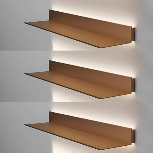 Étagères flottantes LED pour illuminer un mur sombre et optimiser l'espace - 2