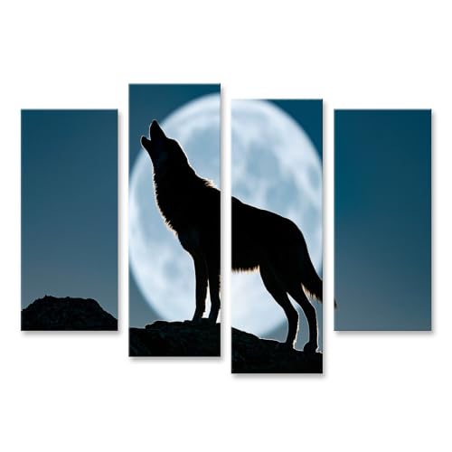 Loup mystique impression sur toile pour créer un salon nature et cocooning