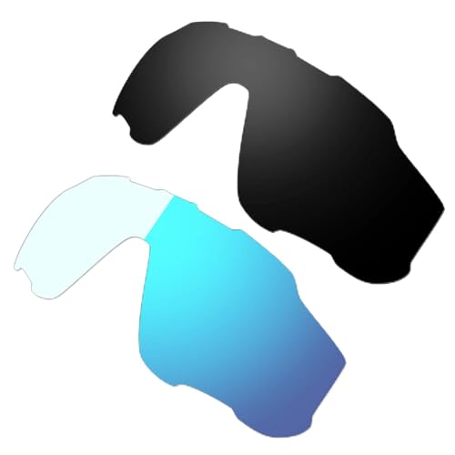 Verres polarisés Oakley Jawbreaker noir photochromique bleu