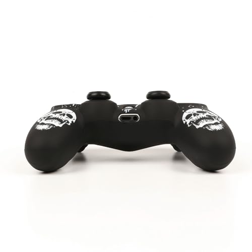 Image of RALAN Skull HeadDesign Controller Skin Cover with 2 Thumb Grips Compatible with PS4 /Playstation 4 Slim /Pro Controller