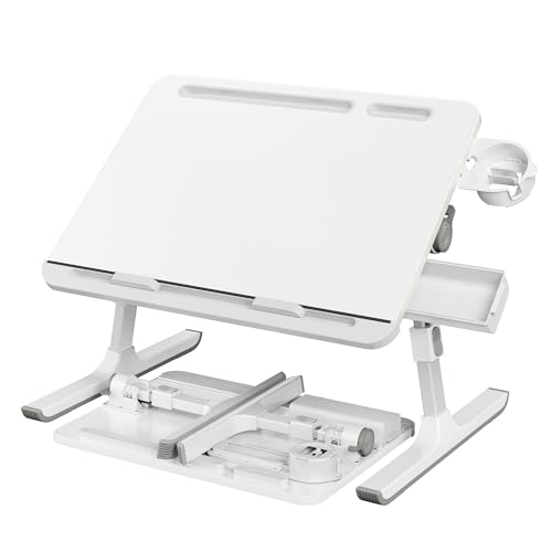 Image of SONGMICS Bed Laptop Desk, Foldable, Adjustable Height, 15.7 x 22 Inches