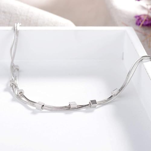 Bracelet de chaîne de liaison double couche d'une finition remarquable - 4