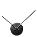 TiiM® Simple Elegant Glossy Aluminum Wall Clock, Black