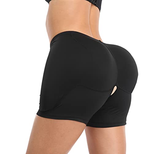 BIMEI 4PS Open Crotch Sponge Thigh Pad Hip Pad Pants Womens Butt Lifter Hip Padded Panty Shapewear