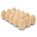 Unpainted Wooden Eggs – For Easter, Crafts, and Displays – 2" x 1-3/8" – Pack of 15 - by Woodpeckers Crafts
