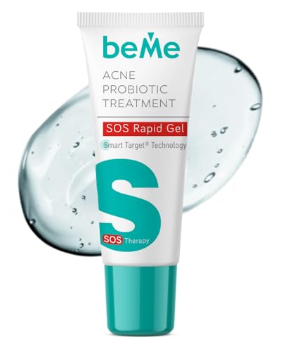beMe SOS Rapid Gel 15ml gegen Akne - farbloses Gel mit konzentrierter Formel - trocknet und beseitigt Pickel - schützt mit Probiotika - bekämpft Akne!