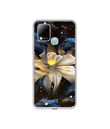 Image of Art Flower Design Printed Silicon Soft TPU Back Case Cover for Infinix Hot 10s 4G