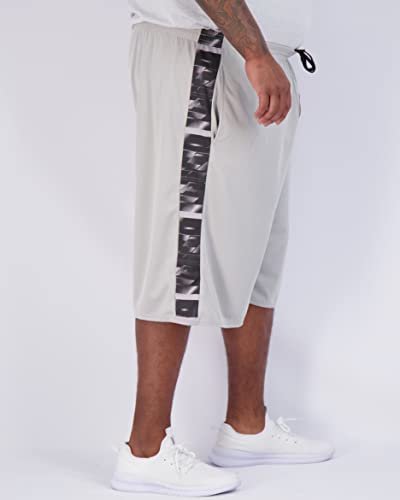 Image of Real Essentials Men's Big & Tall 3-Pack Dry Fit & Mesh Active Athletic Perfomance Shorts (3X-5X)
