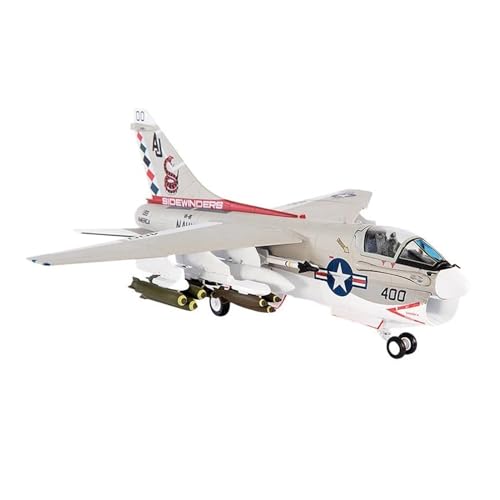 Avión de combate USAF A7E en miniatura metálica de alta fidelidad y acabados vintage escala 1/72