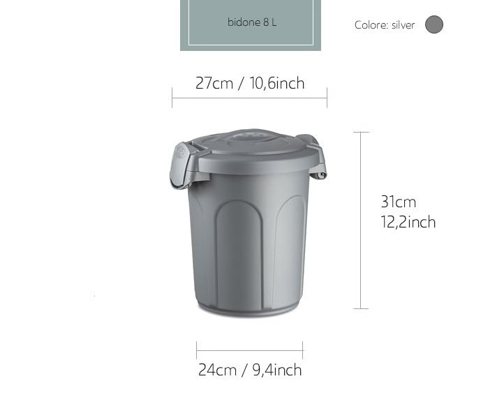 Stefanplast Kerbl 81329 Futtertonne Speedy, 24 x 27 x 31 cm
