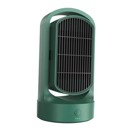 Generic Aquecedores de espaço elétricos portáteis, aquecedor pequeno compacto aquecedor de mesa aquecedor de ventilador doméstico para dormitório apartamento, Verde