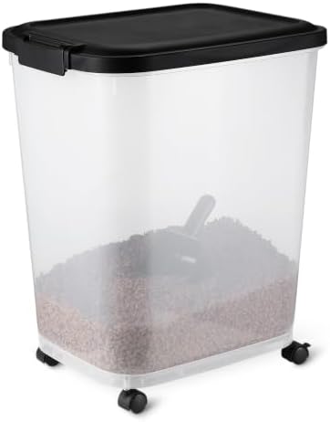 Amazon Basics Contenedor de Alimentos con Ruedas (15,8 kg)