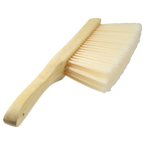 Hand Broom Cleaning Brushes- Soft Counter Duster Furniture Dusters Brush with Long Wooden Handle Household Dusting Tool