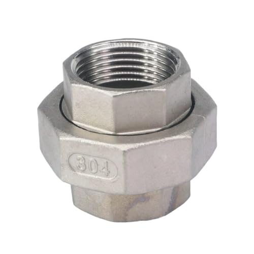 Conector recto hembra de acero inoxidable 304 de rosca BSP para tubería 5