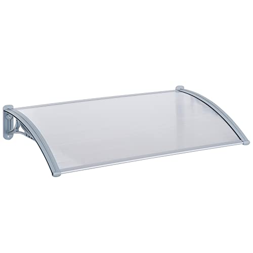 Outsunny Pensilina Trasparente 140x70cm