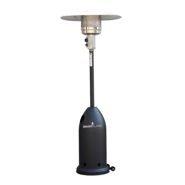 Smartflame Bullet Mushroom LPG Garden Patio Outdoor Heater | PH-229x | 40,000 BTU Stainless Steel | Ideal for Restaurants, Lawns Terrace & Gardens