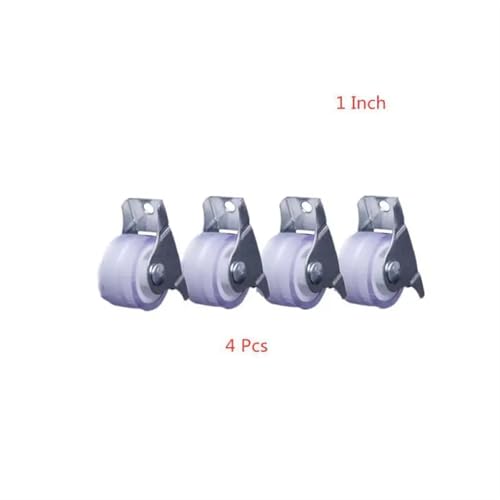 Double roulement roulette chariot plat pliable avec visserie complète lot de 4