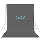 Neewer 9 x 13 feet/2.8 x 4 Meters Photography Background Photo Video Studio Fabric Backdrop Background Screen (Grey)