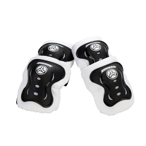 Strider Elbow & Knee Pads, Black - Easy to Attach - Durable & Washable - For Kids 18 Months to 5 Years Old