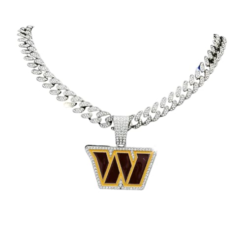 Chaîne cubaine homme hip-hop pendentif W aux finitions streetwear