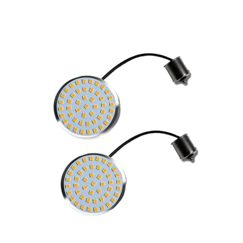 Ampoules clignotants LED ambrées 48-SMD style Bullet pour Softail et Road Glide