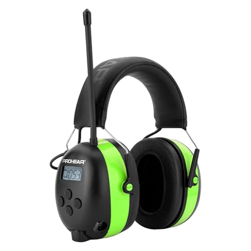 PROHEAR 033 Bluetooth Casque Anti Bruit avec FM/AM Radio, Protection