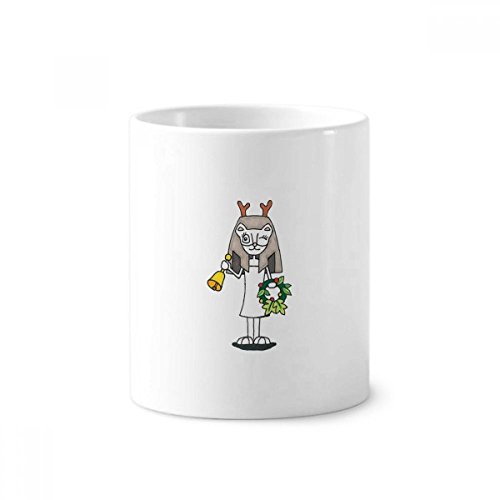 Gobelet en céramique blanche Bastet solution de rangement pour stylos et brosses
