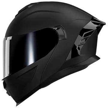 matte black modular helmet