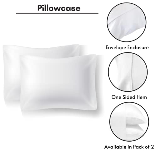 Lukeville Luxury Linen Rv/Short Queen 4 Piece Bed Sheet Set Bedding Sheets Set For Campers 500 Thread Count 100% Cotton Made Specifically For Rv,Camper & Motorhomes (60 X 75) 15 Inch Deep White Solid #TOP2