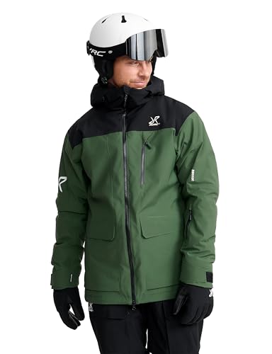 RevolutionRace AccXel Insulated 2L skijacke für Herren, Strapazierfähige und Warme Skijacke mit Recco für Männer, Garden Topiary, M