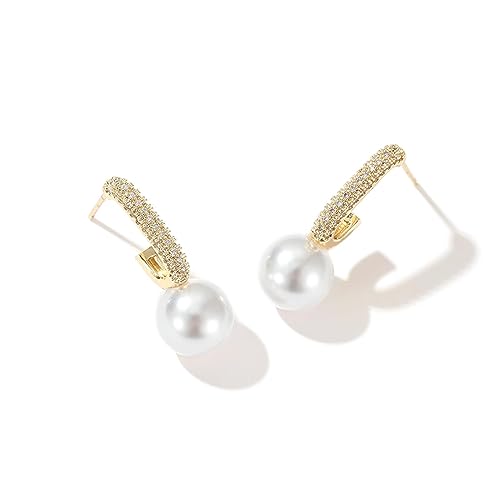 Argent 925 boucles d'oreilles perles géométriques pour un style élégant et durable